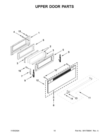 Upper door parts