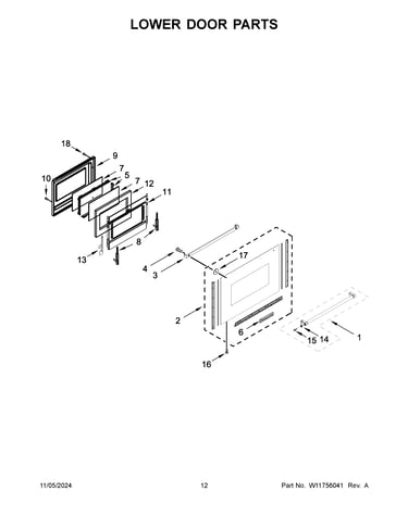 Lower door parts