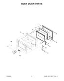 Oven door parts