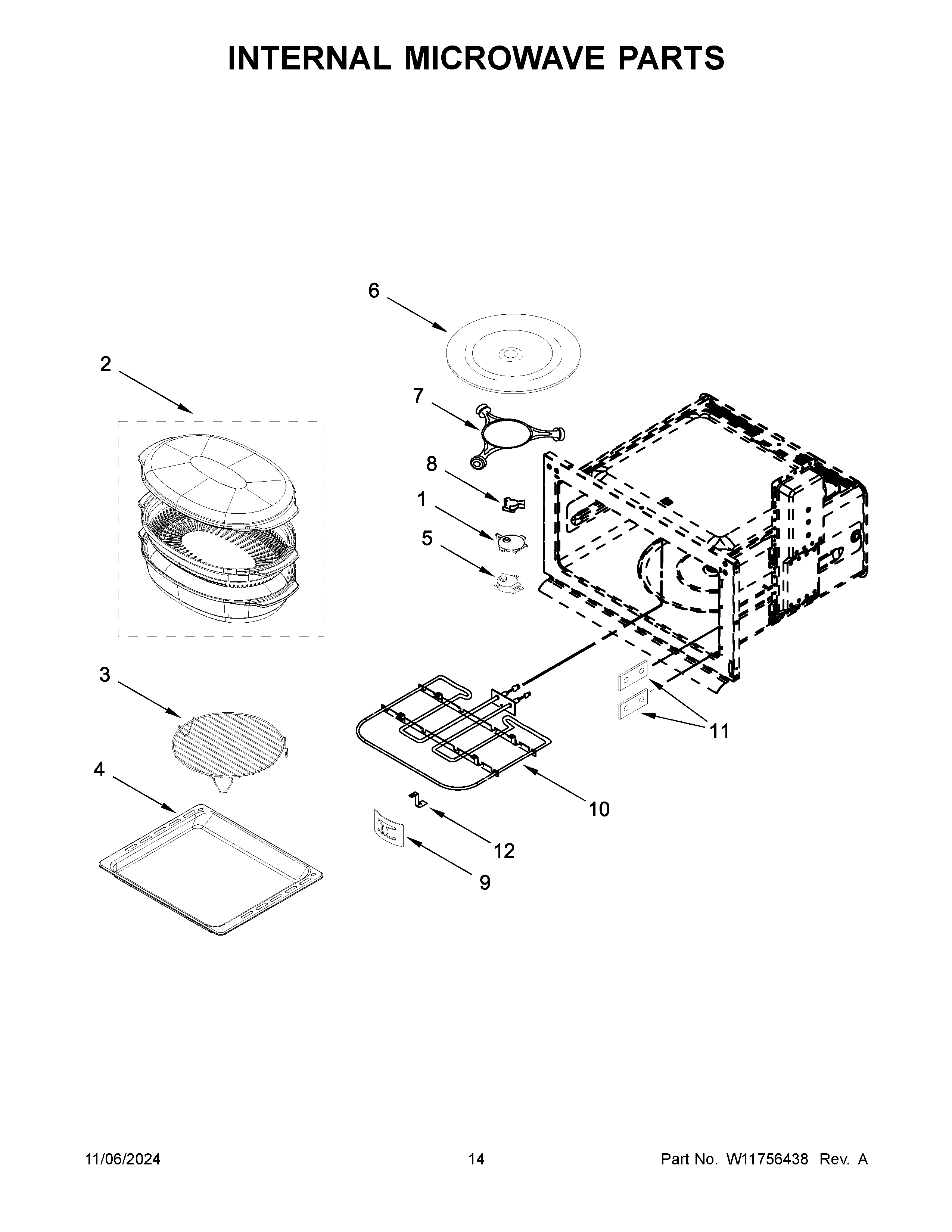 Internal microwave parts
