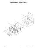 Microwave door parts