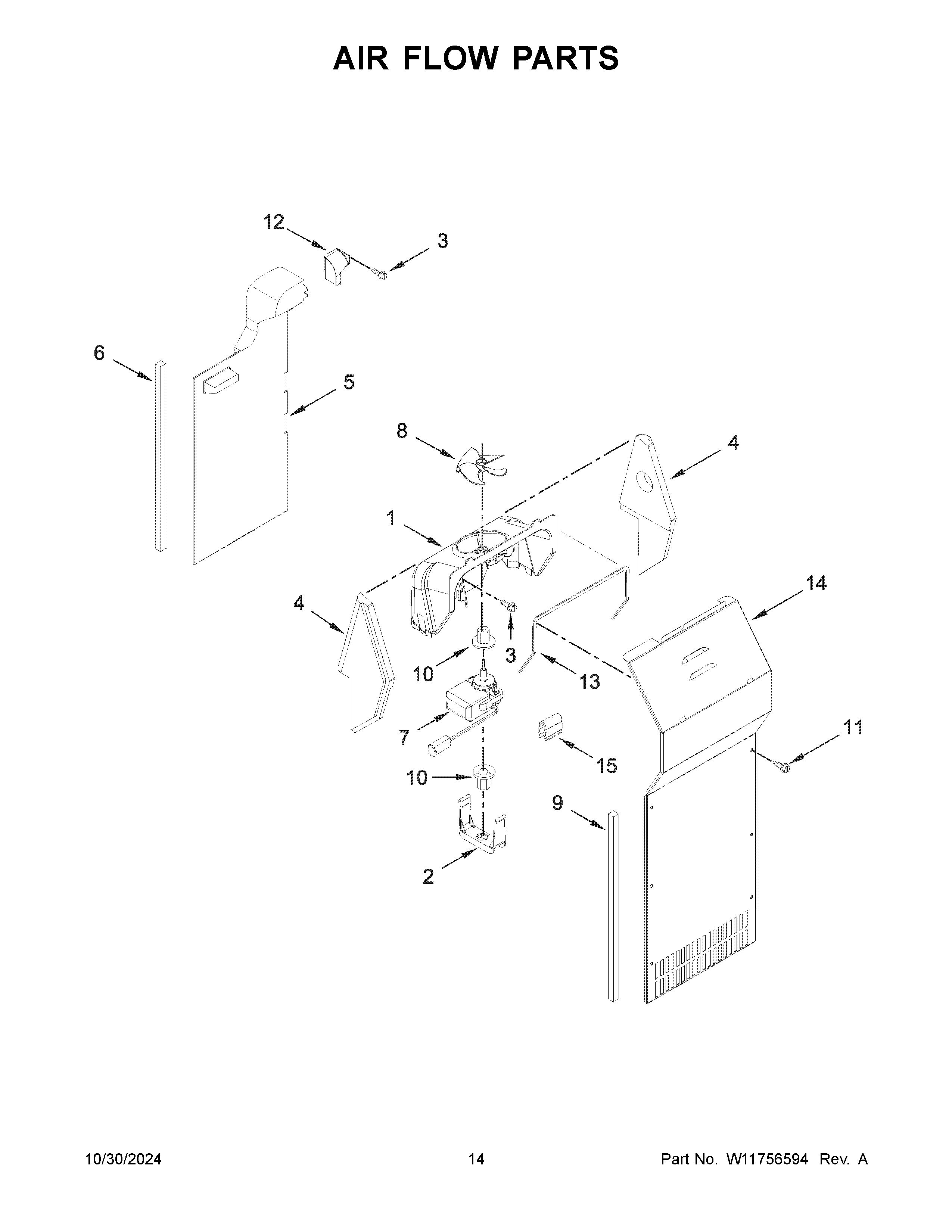 Air flow parts