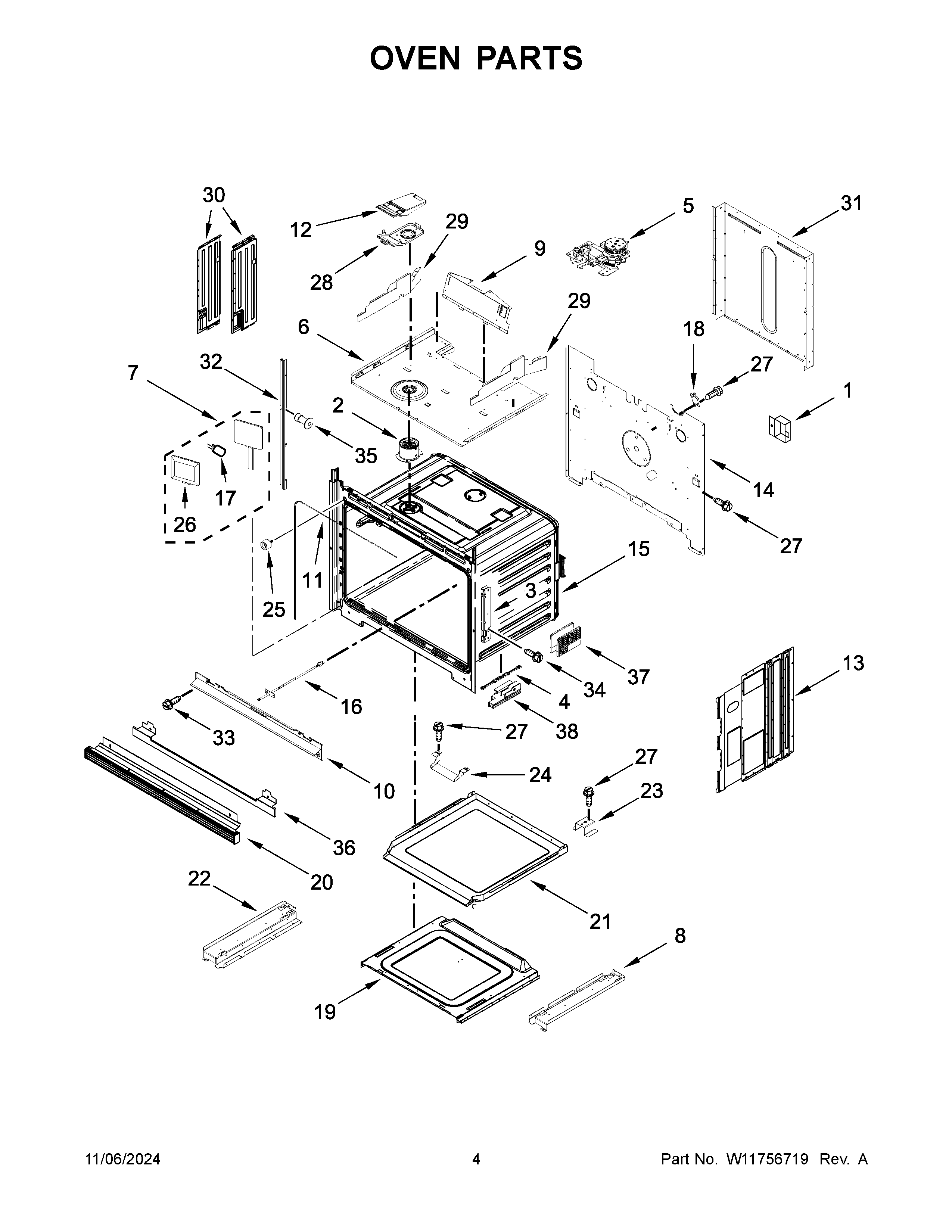 Oven parts