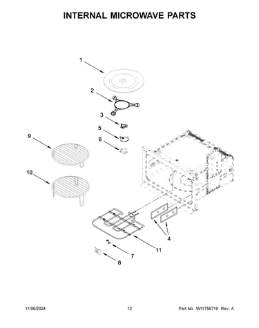 Internal microwave parts