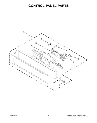 Control panel parts