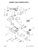 Cabinet and stirrer parts