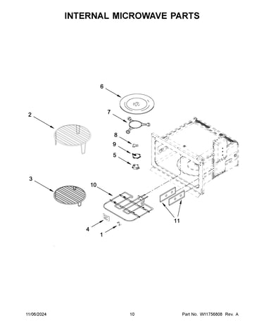 Internal microwave parts