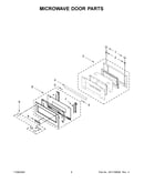 Microwave door parts