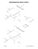 Refrigerator shelf parts