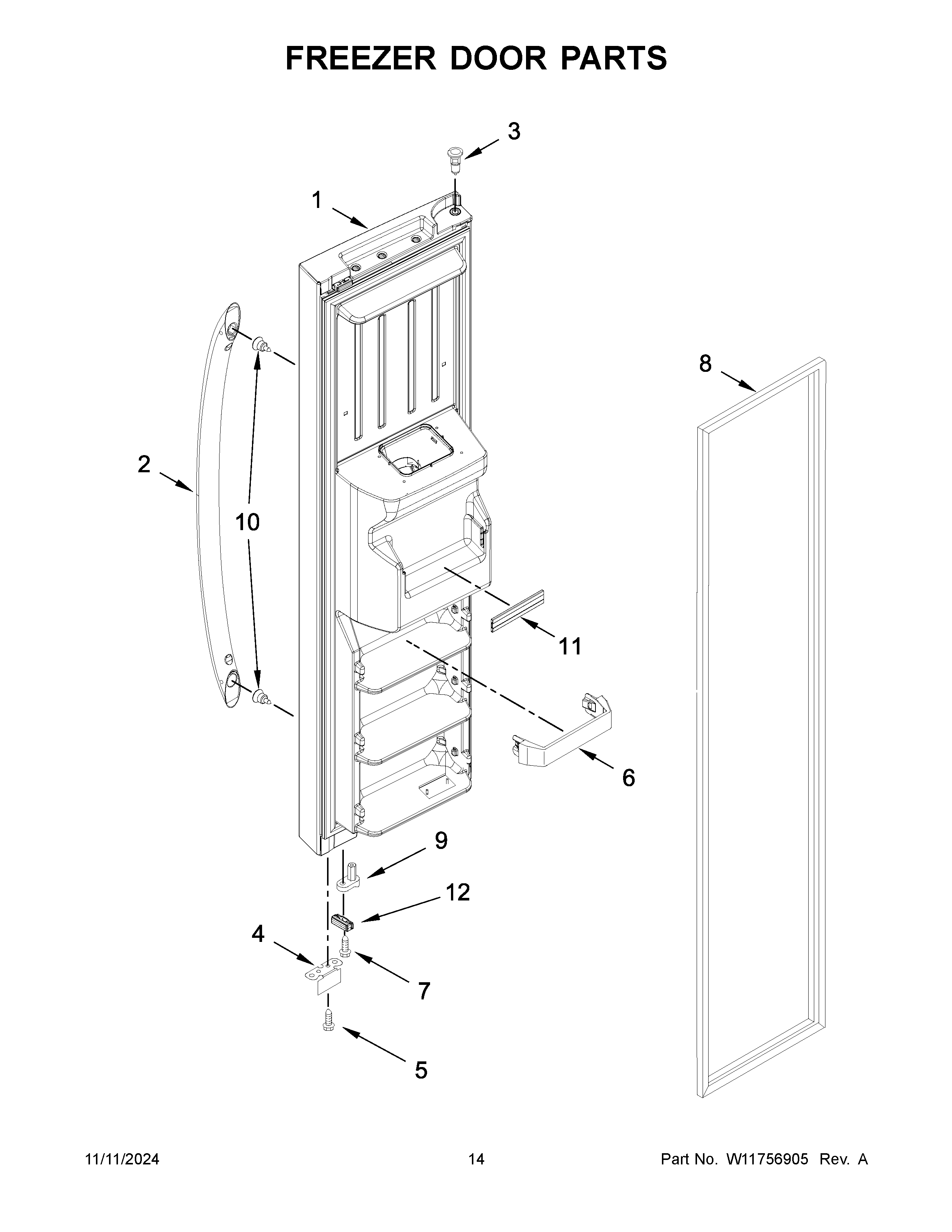 FREEZER DOOR PARTS