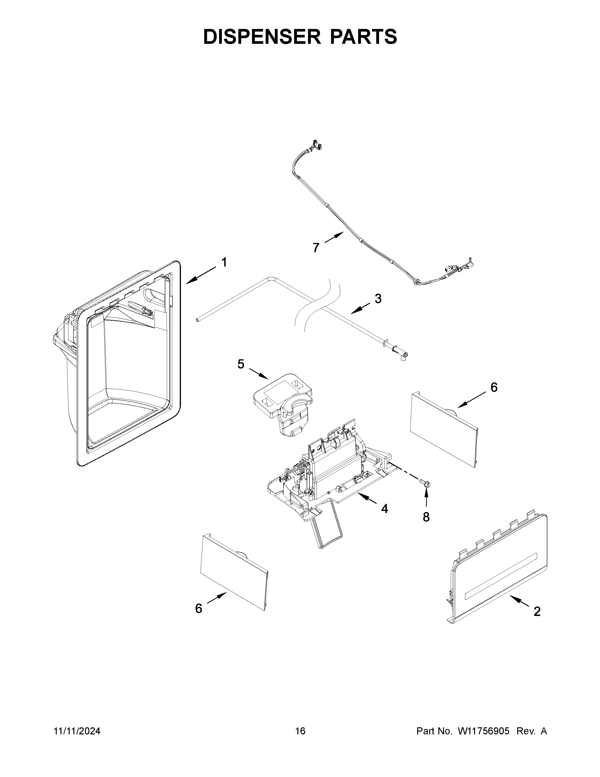 DISPENSER PARTS