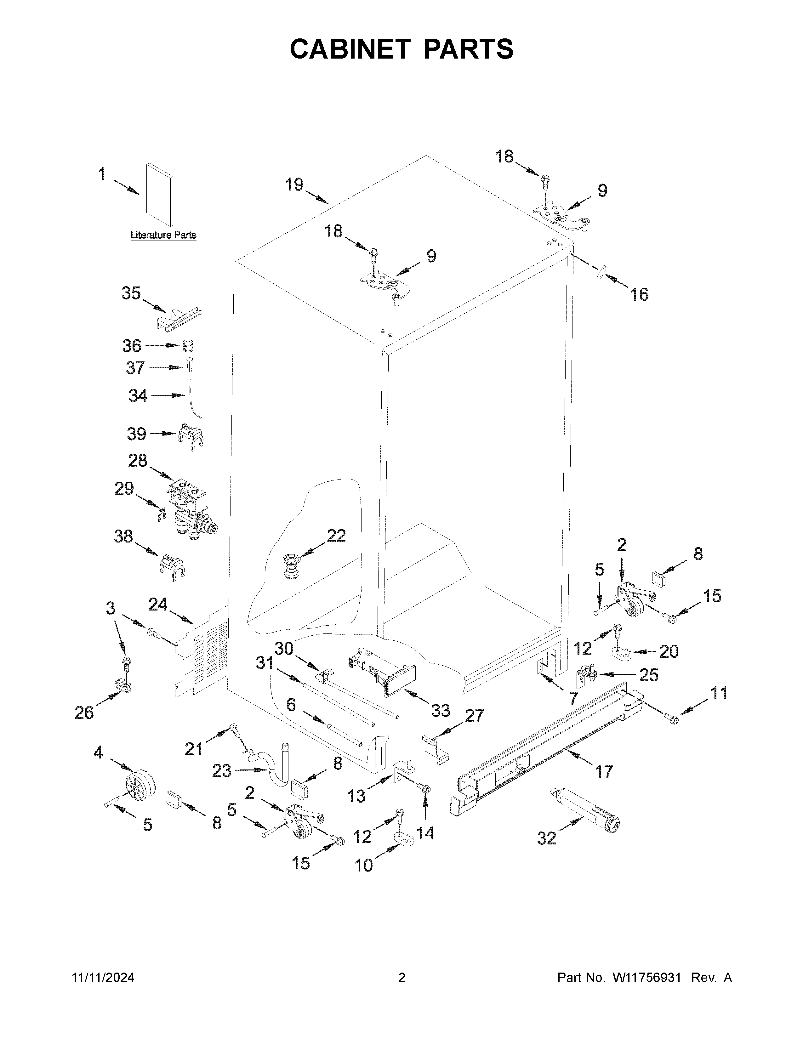 Cabinet parts