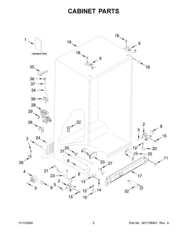 Cabinet parts