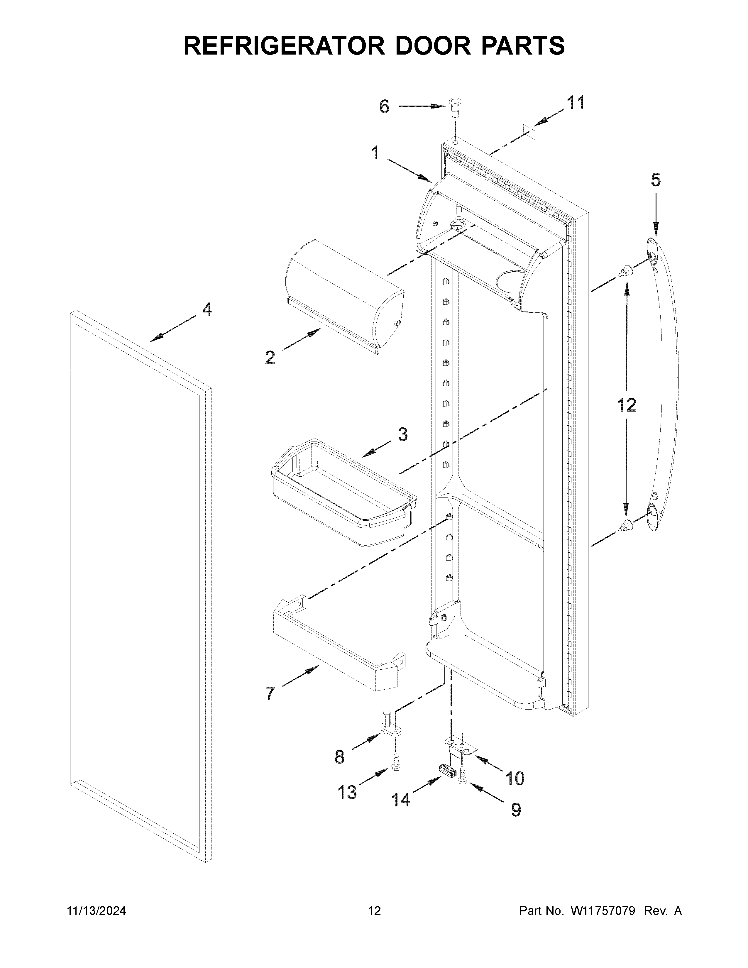 REFRIGERATOR DOOR PARTS