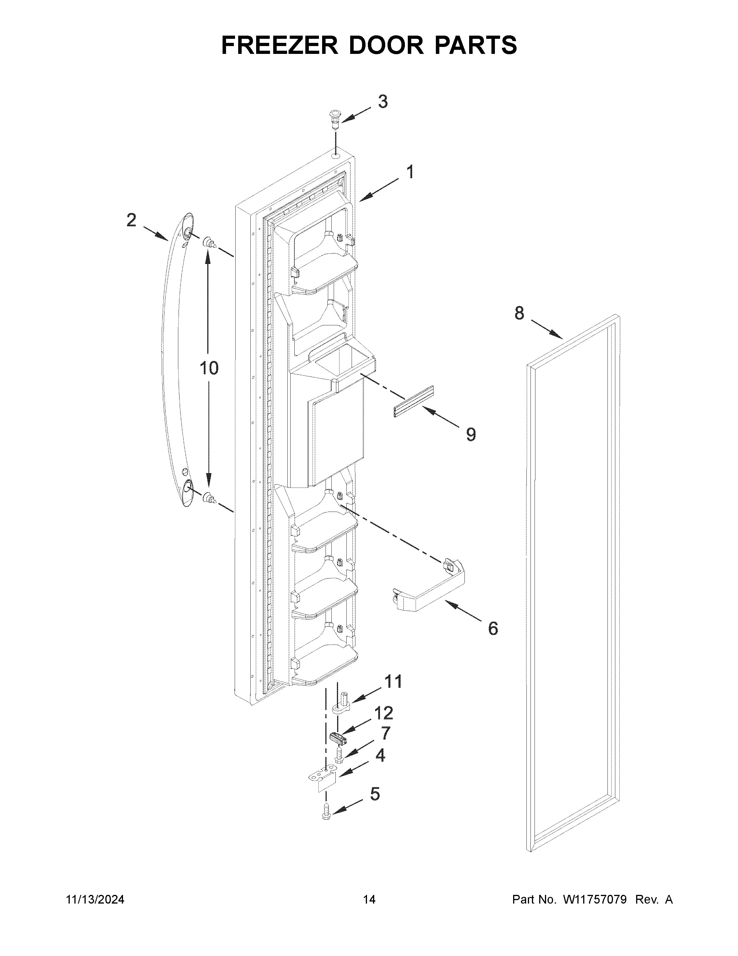 FREEZER DOOR PARTS