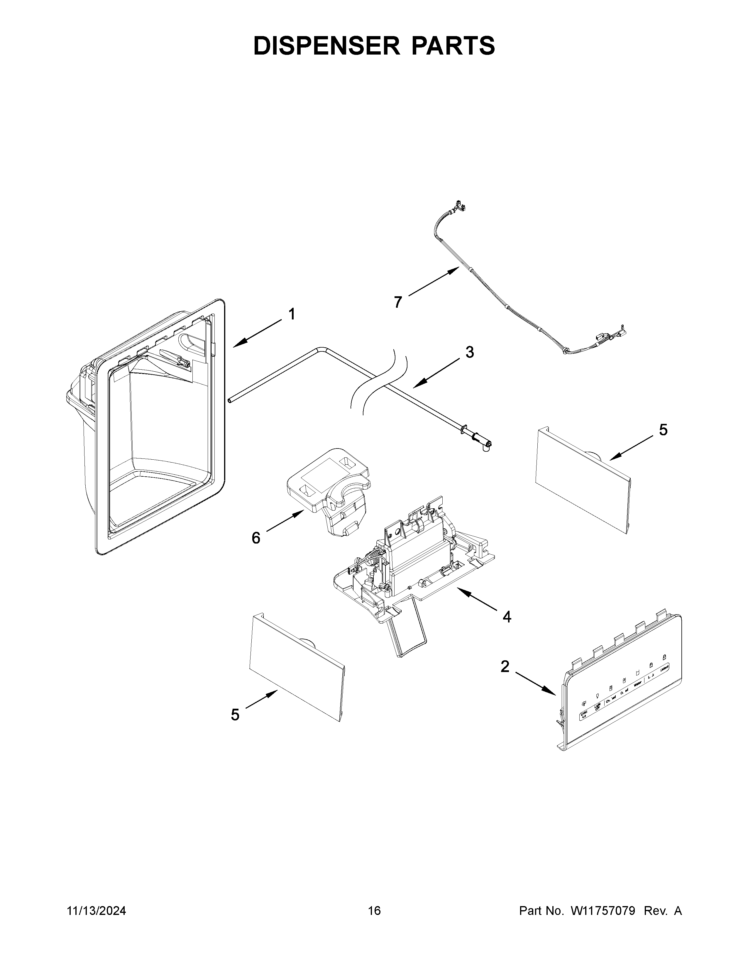 DISPENSER PARTS