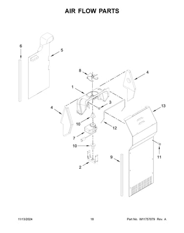 Air flow parts