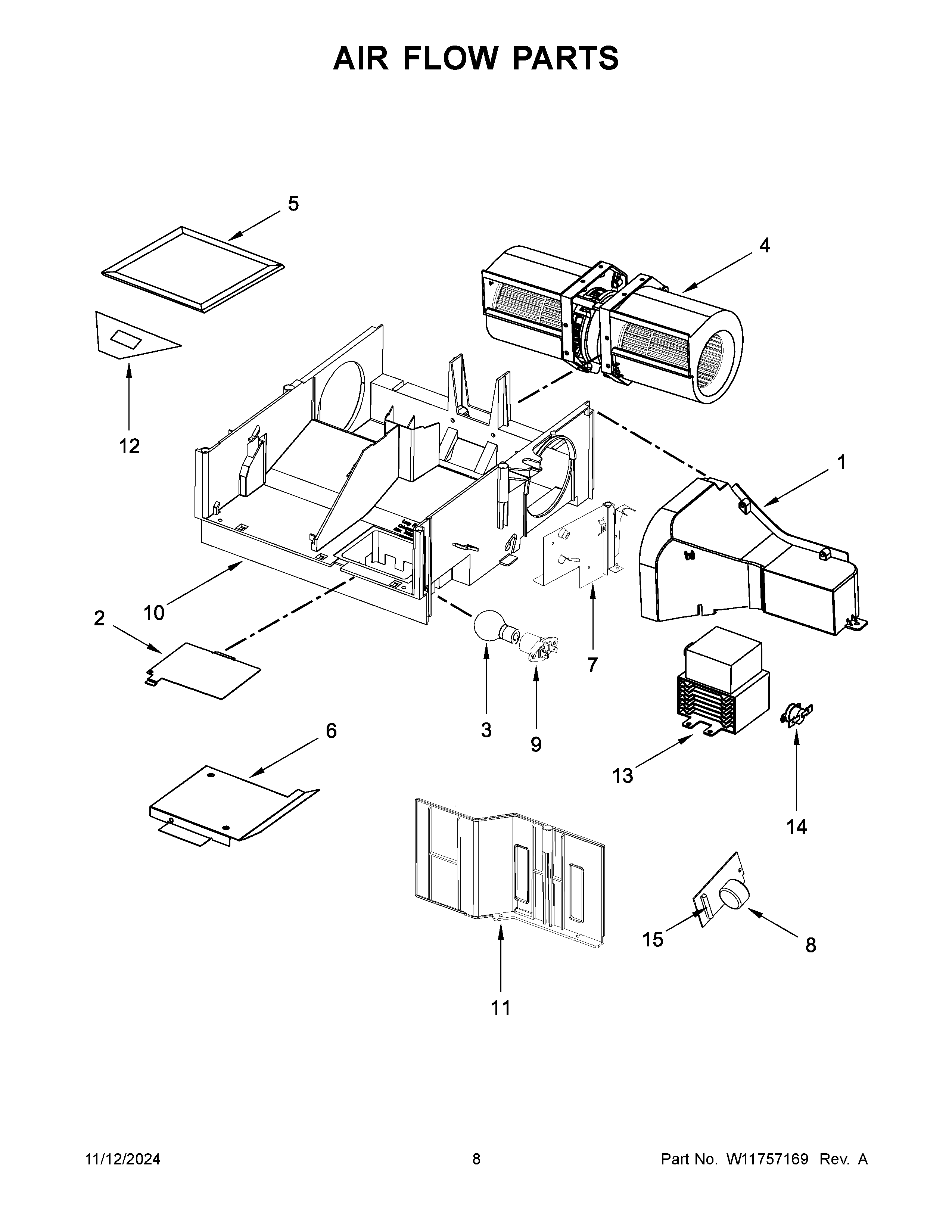 Air flow parts