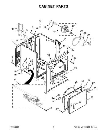Cabinet parts