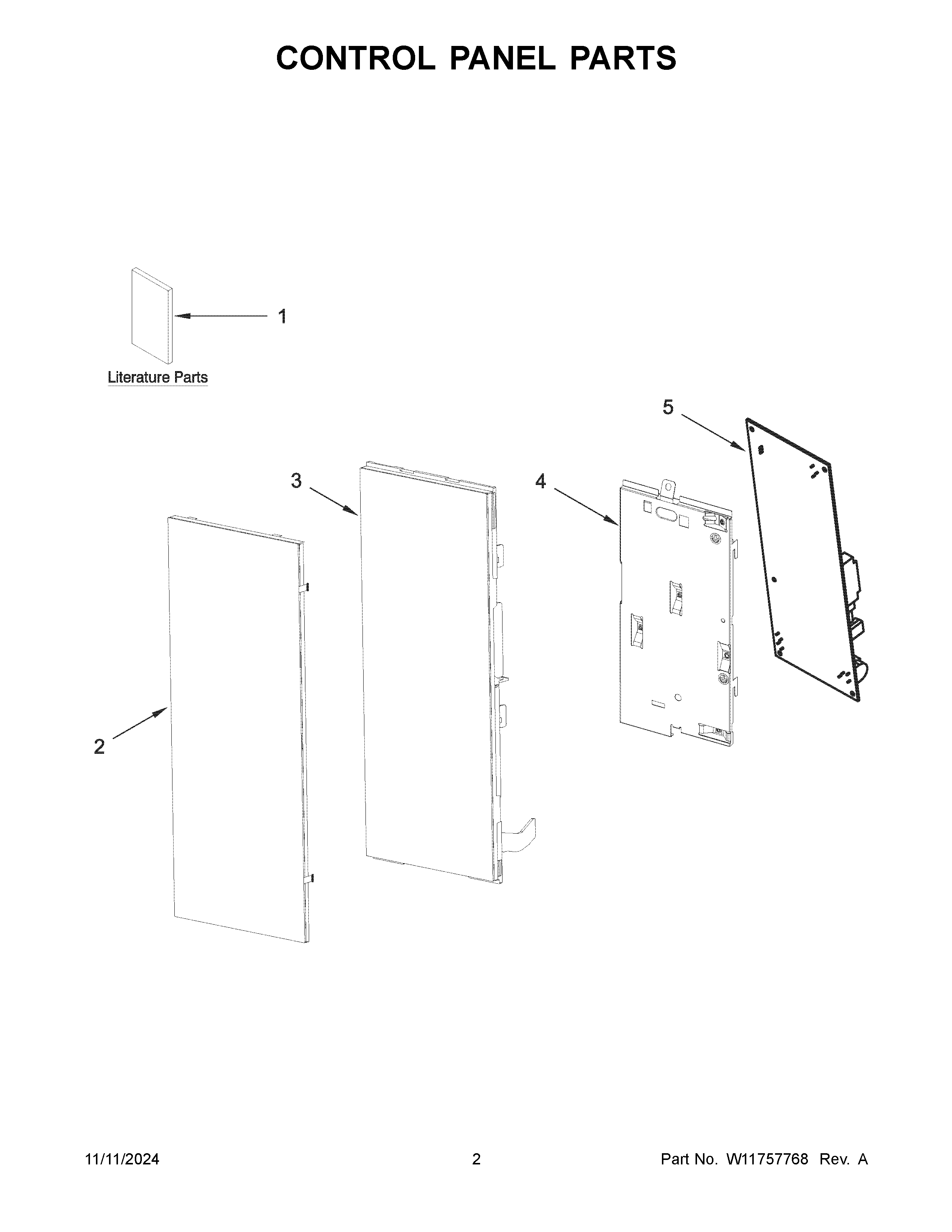 Control panel parts