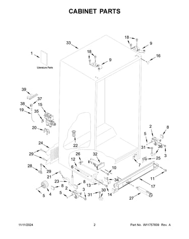 Cabinet parts