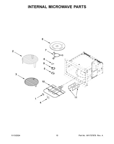 Internal microwave parts