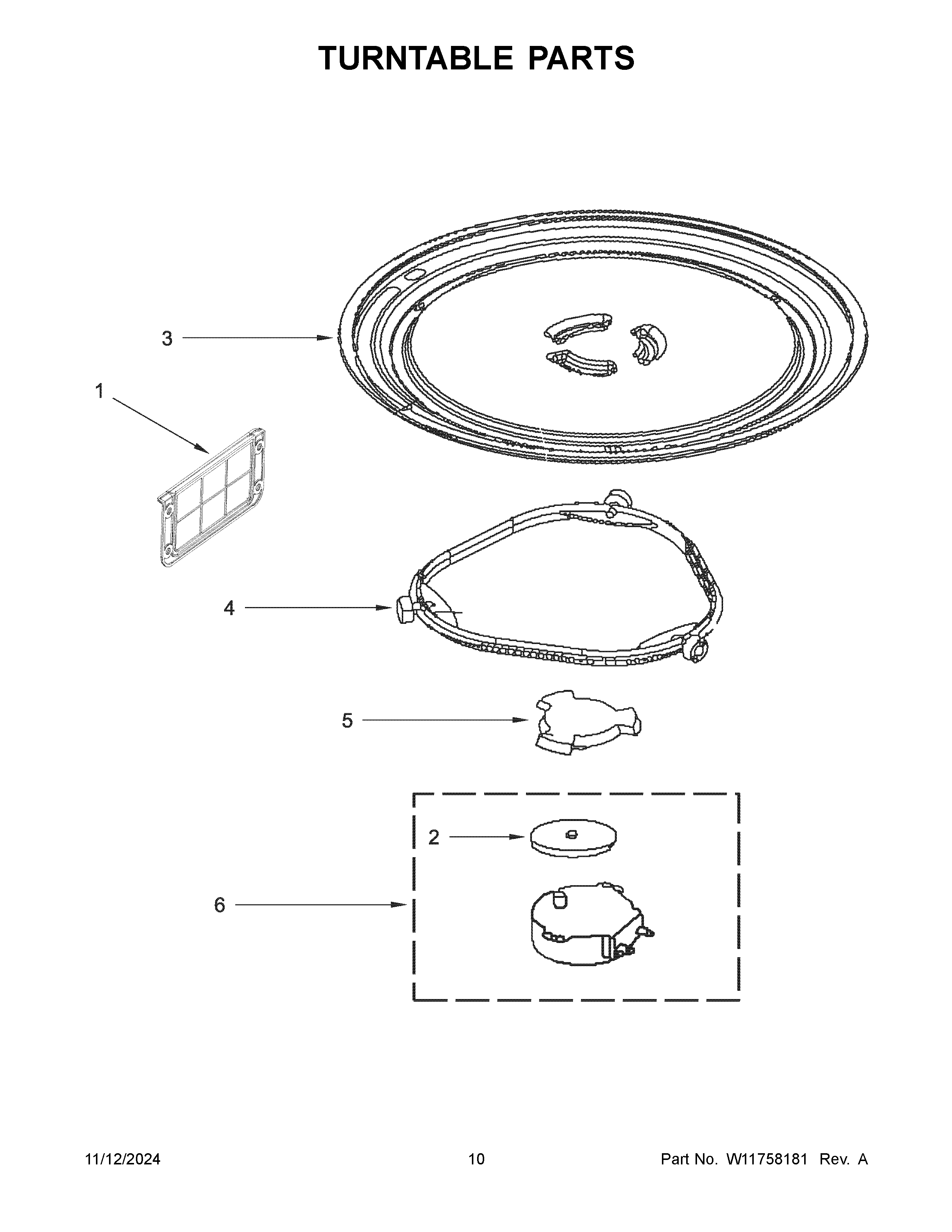 Turntable parts
