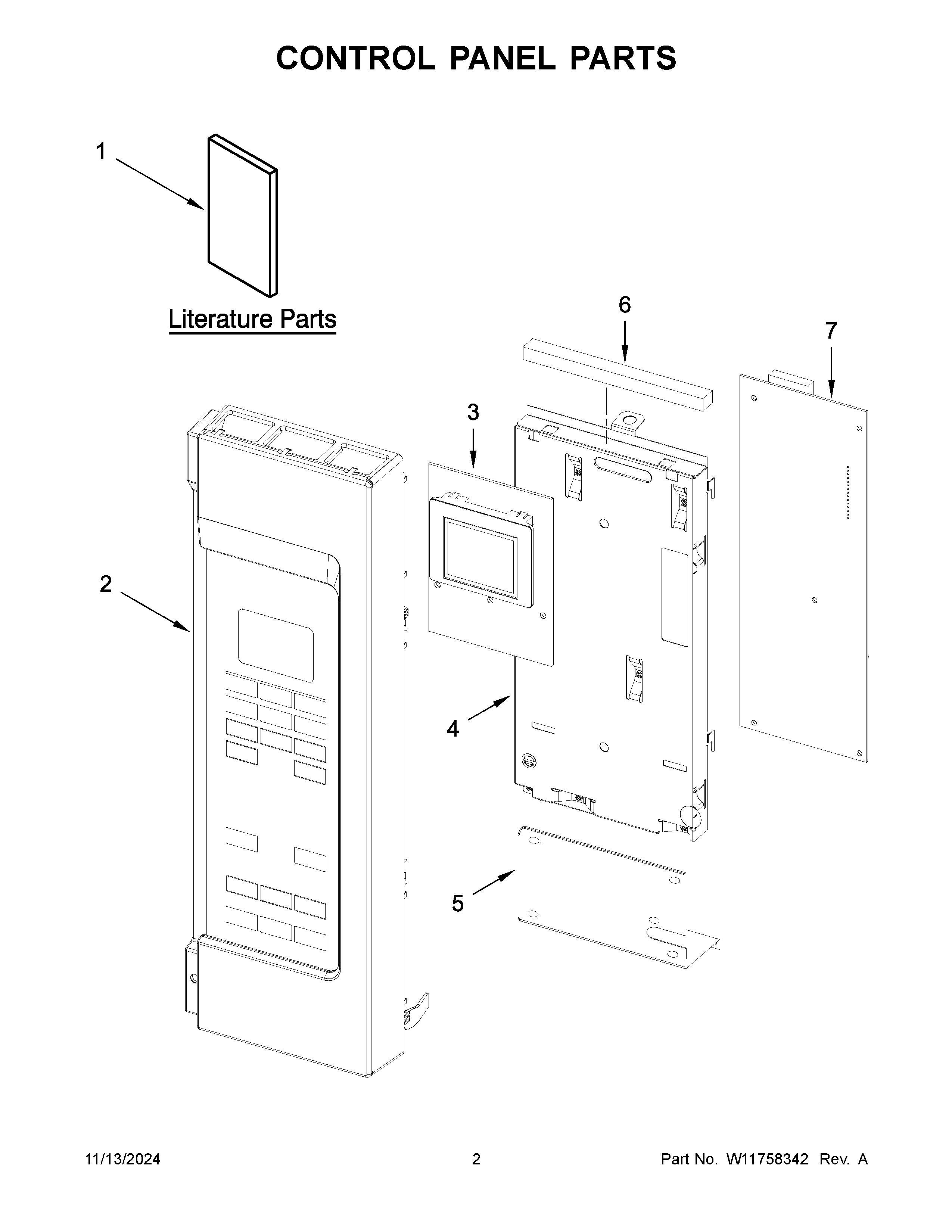 Control panel parts