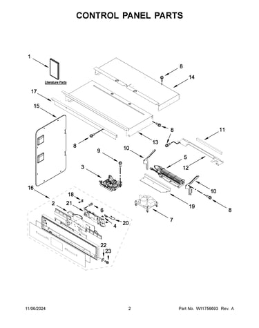 Control panel parts