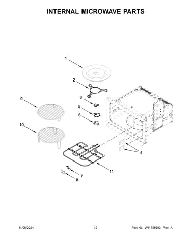 Internal microwave parts