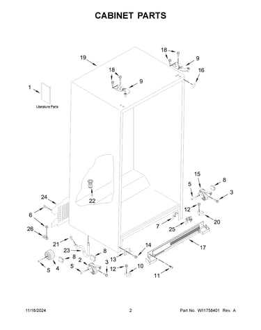 Cabinet parts