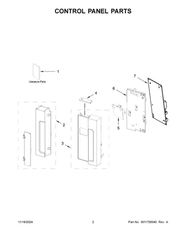 Control panel parts