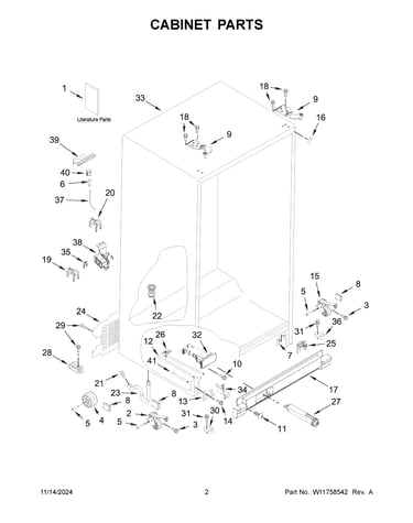 Cabinet parts