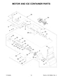 Motor and ice container parts
