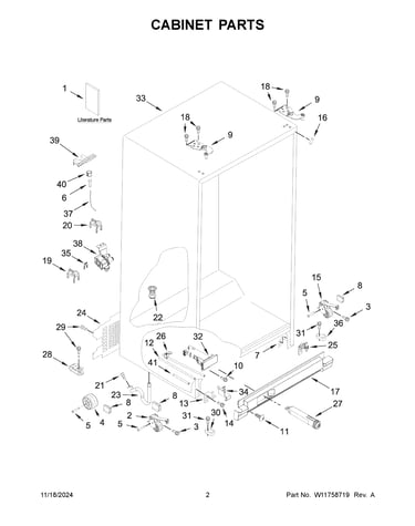 Cabinet parts