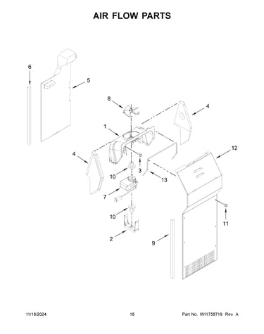 Air flow parts