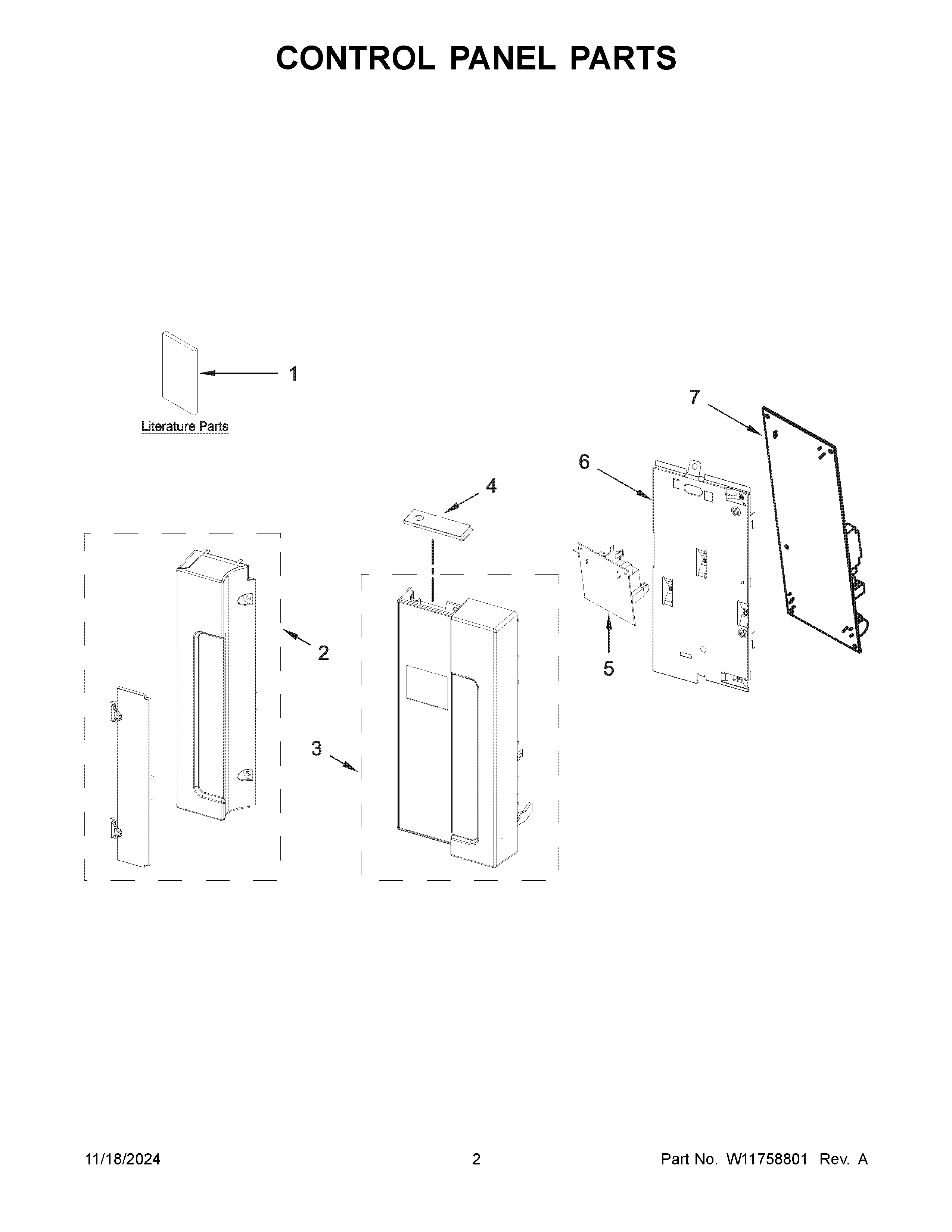 Control panel parts