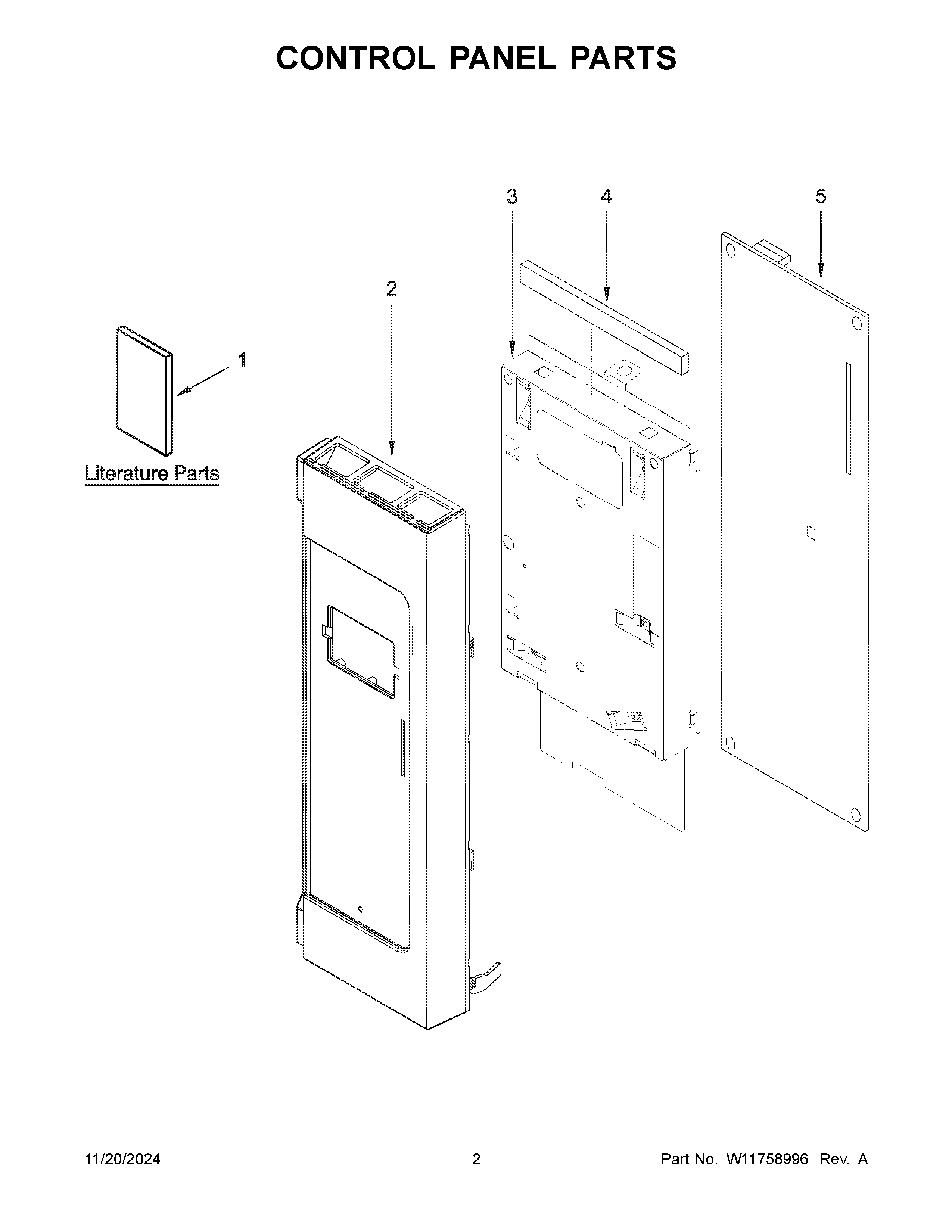 Control panel parts
