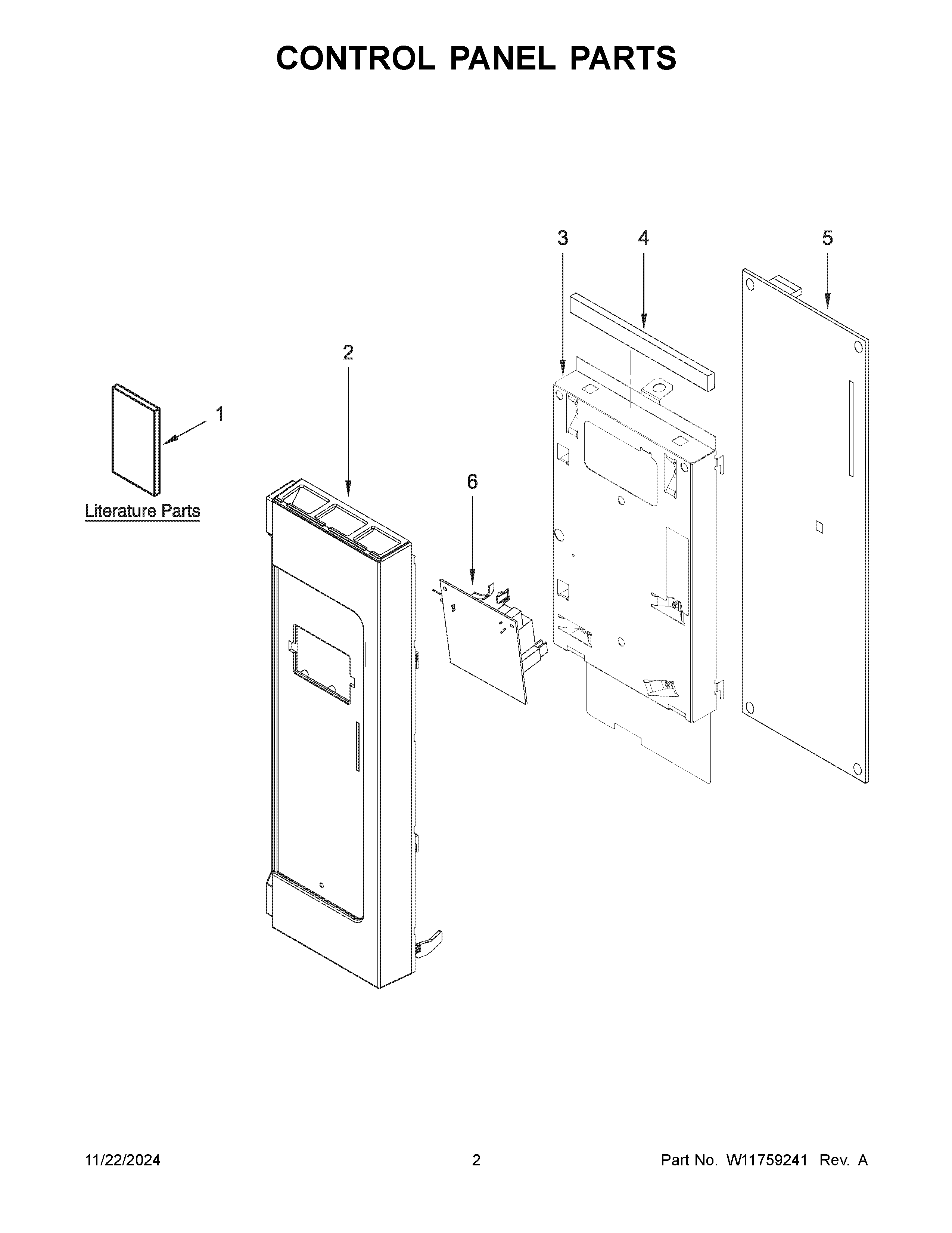 Control panel parts