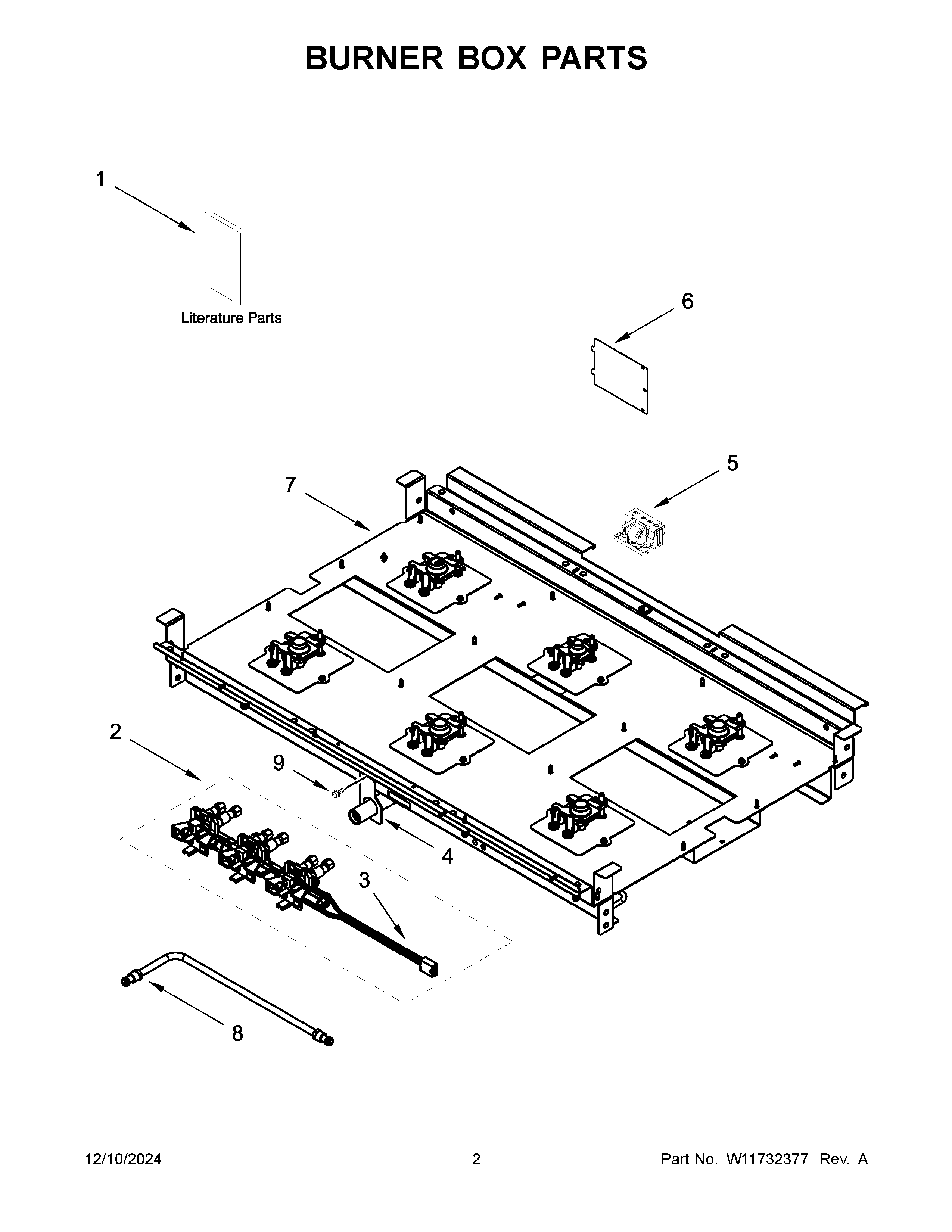 Burner box parts