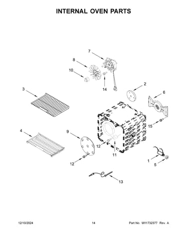 Internal oven parts