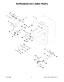 Refrigerator liner parts