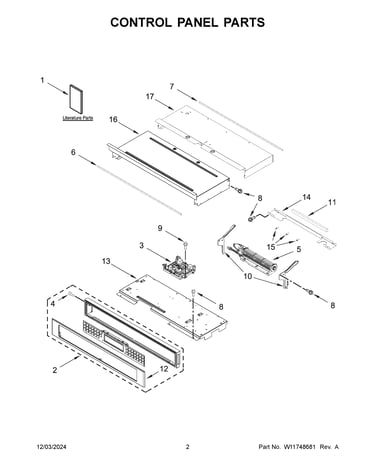 Control panel parts