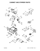 Cabinet and stirrer parts