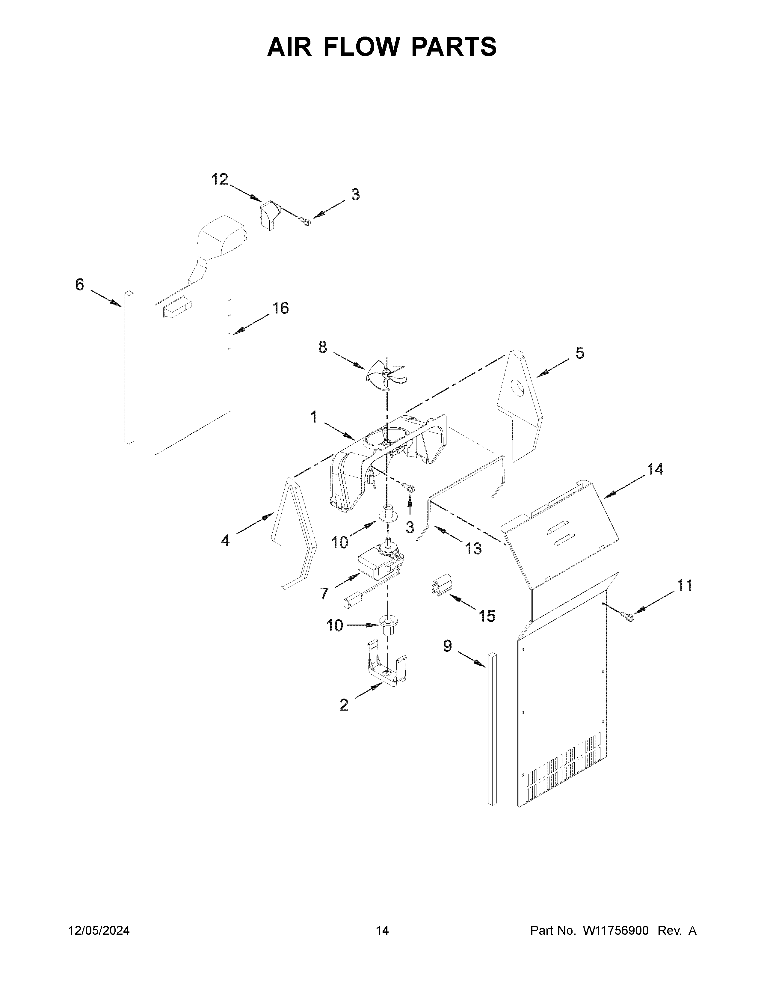Air flow parts