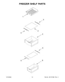Freezer shelf parts