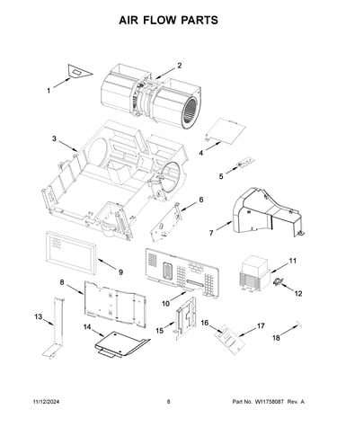 Air flow parts