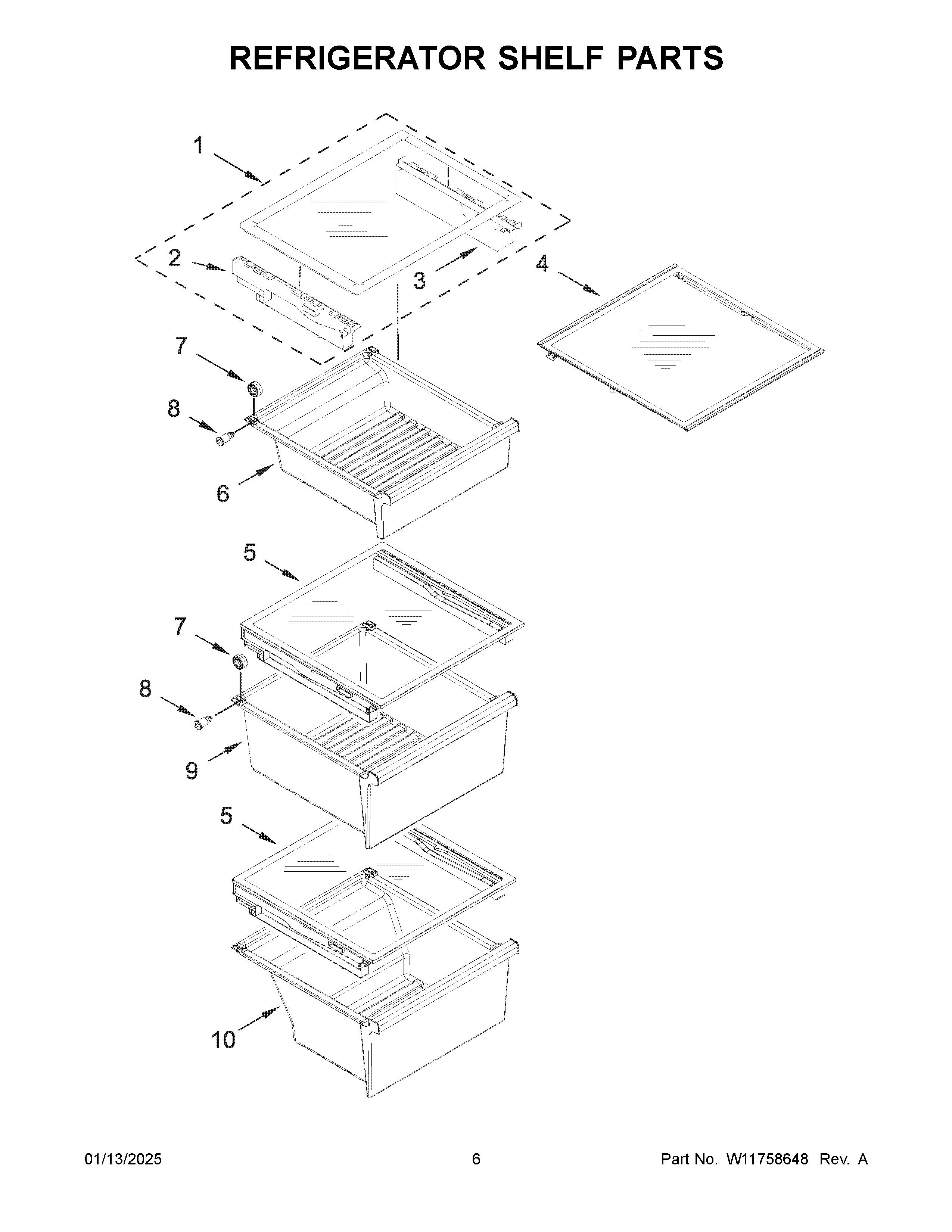 Whirlpool WRSC5536RZ00 side-by-side refrigerator Parts | Diagrams