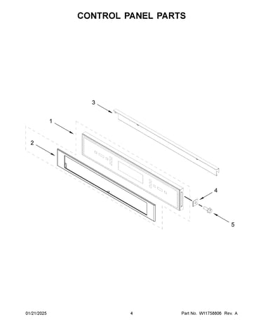 Control panel parts