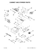 Cabinet and stirrer parts
